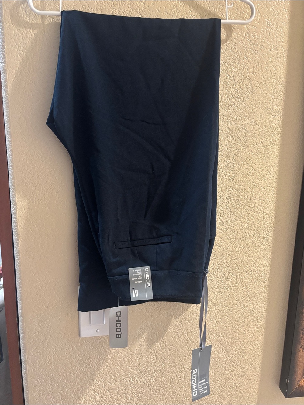 Chico's Dark Navy Pull-On Ponte Trousers